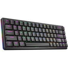 Tastatura PLOWER REBEL Black LOW Profile Gaming RED SWITCH RGB