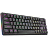 Tastatura PLOWER REBEL Black LOW Profile Gaming RED SWITCH RGB